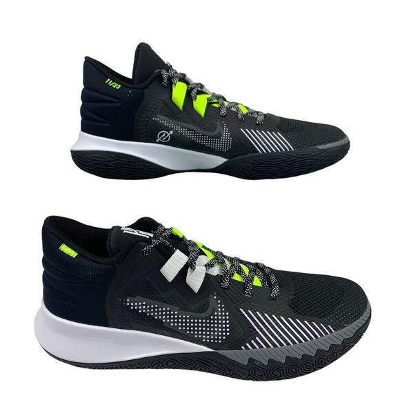 Nike Kyrie Flytrap V EP Black White Mens Shoes 10.5 Black Green Kyrie Flytrap V - 5- Black Neon Green Basketball Shoes Men main image 4